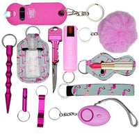 Thumbnail for fight_fobs_pink_flamingo_self_defense_keychain_set_luxe