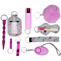 Thumbnail for fight_fobs_pink_flamingo_self_defense_keychain_set_plus