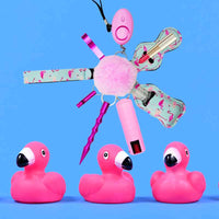 Thumbnail for flamingo_pink_pepper_spray_self_defense_keychain_set