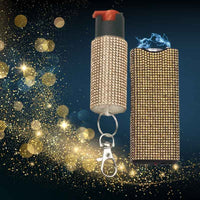 Thumbnail for gold_rhinestone_bedazzled_self_defense_kit