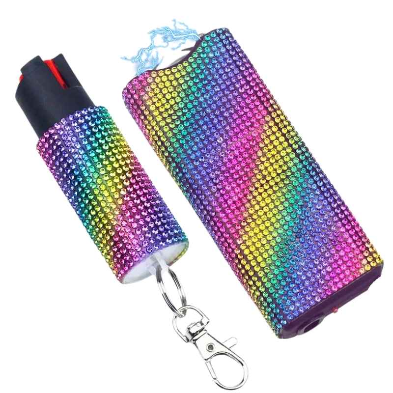 rainbow_rhinestone_bedazzled_self_defense_kit