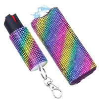 Thumbnail for rainbow_rhinestone_bedazzled_self_defense_kit