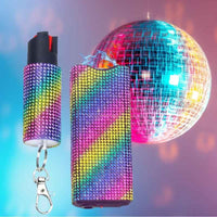 Thumbnail for rainbow_rhinestone_bedazzled_self_defense_kit