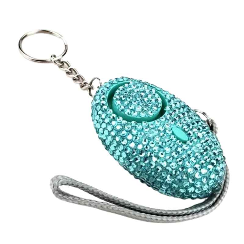 rhinestone-panic-alarm-keychain-teal